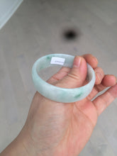 Load image into Gallery viewer, 52.2mm certified 100% natural Type A sunny green/white/purple jadeite jade bangle BK7-2419