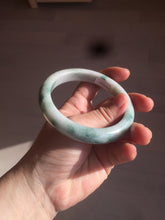Load image into Gallery viewer, 60.4mm Certified 100% natural Type A sunny green/brown jadeite jade bangle BH40-4376