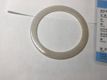 Load image into Gallery viewer, 56mm certified 100% natural type A light yellow brown sugar flat jadeite jade bangle PA169-6634