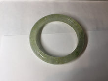 Load image into Gallery viewer, 58.8mm 100% natural fresh icy green mica bangle SY75