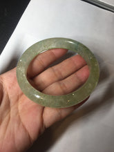 Load image into Gallery viewer, 58.8mm 100% natural fresh icy green mica bangle SY75