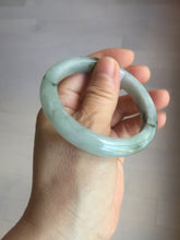 Load image into Gallery viewer, 52.3mm certified 100% natural Type A icy watery dark green jadeite jade bangle AH103-4490