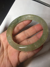 Load image into Gallery viewer, 58.8mm 100% natural fresh icy green mica bangle SY75