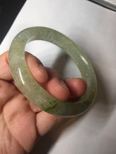 Load image into Gallery viewer, 58.8mm 100% natural fresh icy green mica bangle SY75