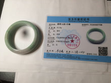 Load image into Gallery viewer, 50mm Certified Type A 100% Natural sunny green/purple tropical beach Jadeite Jade bangle D109-7738