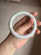Load image into Gallery viewer, 58.5mm Certified Type A 100% Natural light green/sunny green/brown/black chubby round cut Jadeite bangle PD86-1096
