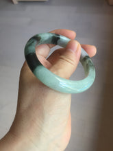 Load image into Gallery viewer, 53mm certified 100% natural Type A icy watery dark green brown jadeite jade bangle AH102-4492