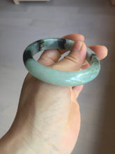Load image into Gallery viewer, 53mm certified 100% natural Type A icy watery dark green brown jadeite jade bangle AH102-4492