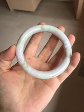 Load image into Gallery viewer, 58.5mm Certified Type A 100% Natural light green/sunny green/brown/black chubby round cut Jadeite bangle PD86-1096