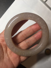 Load image into Gallery viewer, 56mm 100% natural light purple/pale pink/beige with flying snow Quartzite (Shetaicui jade) bangle SY76