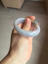 Load image into Gallery viewer, 47mm 100% natural Type A sunny green purple yellow brown oval jadeite bangle PD15