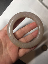 Load image into Gallery viewer, 56mm 100% natural light purple/pale pink/beige with flying snow Quartzite (Shetaicui jade) bangle SY76