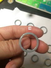 Load image into Gallery viewer, 100% natural type A light green/blue Guatemala jadeite jade band ring C123