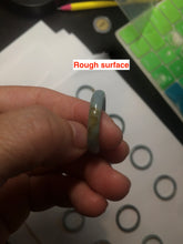 Load image into Gallery viewer, 100% natural type A light green/blue Guatemala jadeite jade band ring C123