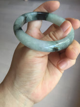 Load image into Gallery viewer, 53mm certified 100% natural Type A icy watery dark green brown jadeite jade bangle AH102-4492