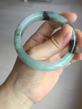 Load image into Gallery viewer, 53mm certified 100% natural Type A icy watery dark green brown jadeite jade bangle AH102-4492