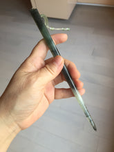 Load image into Gallery viewer, 18.5cm 100% Natural icy watery black/clear (水墨) Xiu Jade Serpentine hairpin AW29