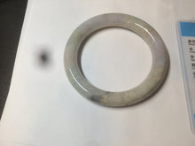 Load image into Gallery viewer, 56.8mm certified 100% natural type A light green/purple/yellow chubby round cut jadeite jade bangle D123-8923