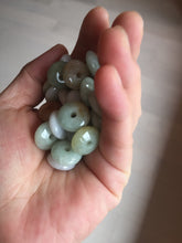 Load image into Gallery viewer, 14mm Type A 100% Natural white light green purple yellow Jadeite Jade abacus bead pendant group BP91 Add-on item