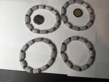 Load image into Gallery viewer, 100% natural type A green/purple jadeite jade  beads bracelet group BK56