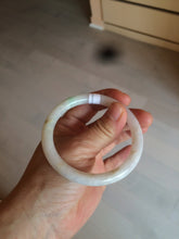 Load image into Gallery viewer, 55mm certified Type A 100% Natural sunny green/white/brown Jadeite Jade bangle BF25-1470