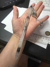 Load image into Gallery viewer, 18.5cm 100% Natural icy watery black/clear (水墨) Xiu Jade Serpentine hairpin AW26