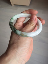 Load image into Gallery viewer, 52mm certified Type A 100% Natural sunny green yellow brown white oval Jadeite Jade bangle Q138-1727