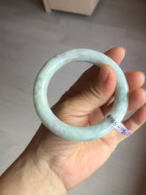 Load image into Gallery viewer, 53.9mm Certified 100% natural Type A light green purple brown chubby round cut jadeite jade bangle BQ16-5818
