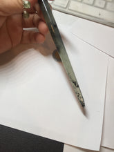 Load image into Gallery viewer, 18.5cm 100% Natural icy watery black/clear (水墨) Xiu Jade Serpentine hairpin AW29