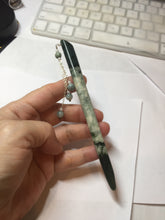 Load image into Gallery viewer, 13.5cm 100% Natural green blue black Xiu Jade Serpentine hairpin AW30