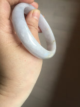 Load image into Gallery viewer, 56.5mm certified 100% natural type A purple/white/brown jadeite jade bangle E82-0824