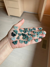 Load image into Gallery viewer, 100% Natural type A icy watery  light dark green/blue/gray/black Guatemala Jadeite Jade butterfly pendant BP177