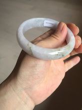 Load image into Gallery viewer, 56.5mm certified 100% natural type A purple/white/brown jadeite jade bangle E82-0824