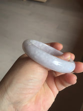 Load image into Gallery viewer, 56.5mm certified 100% natural type A purple/white/brown jadeite jade bangle E82-0824