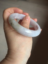 Load image into Gallery viewer, 56.5mm certified 100% natural type A purple/white/brown jadeite jade bangle E82-0824