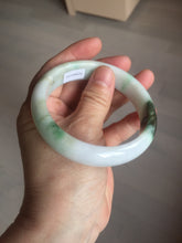 Load image into Gallery viewer, 60mm certified Type A 100% Natural sunny green yellow brown white Jadeite Jade bangle D137-1732