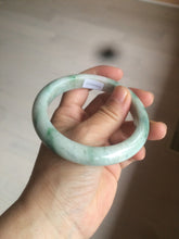 Load image into Gallery viewer, 60.7mm Certified Type A 100% Natural green/white jdeite Jade bangle AE57-4355