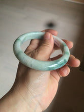Load image into Gallery viewer, 60.7mm Certified Type A 100% Natural green/white jdeite Jade bangle AE57-4355