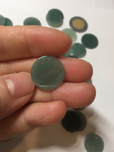 Load image into Gallery viewer, 100% Natural type A dark blue/green/gray round Guatemala Jadeite Jade safe and sound pendant group BF155
