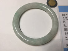 Load image into Gallery viewer, 55mm certified 100% natural type A sunny green/light green round cut jadeite jade bangle BK118-9816