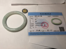 Load image into Gallery viewer, 55mm certified 100% natural type A sunny green/light green round cut jadeite jade bangle BK118-9816