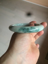 Load image into Gallery viewer, 60.7mm Certified Type A 100% Natural green/white jdeite Jade bangle AE57-4355