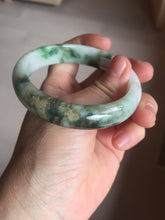 Load image into Gallery viewer, 57.7mm certified Type A 100% Natural sunny green yellow brown white Jadeite Jade bangle D136-1720