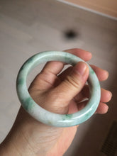 Load image into Gallery viewer, 60.7mm Certified Type A 100% Natural green/white jdeite Jade bangle AE57-4355