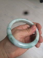 Load image into Gallery viewer, 60.7mm Certified Type A 100% Natural green/white jdeite Jade bangle AE57-4355