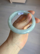 Load image into Gallery viewer, 56.3mm certified 100% natural type A icy watery white light green chubby jadeite jade bangle AH97-0549