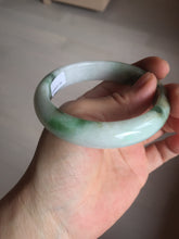 Load image into Gallery viewer, 57.7mm certified Type A 100% Natural sunny green yellow brown white Jadeite Jade bangle D136-1720