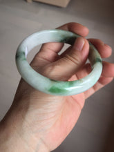 Load image into Gallery viewer, 57.7mm certified Type A 100% Natural sunny green yellow brown white Jadeite Jade bangle D136-1720