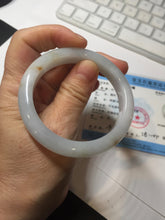 Load image into Gallery viewer, 51.8mm certified 100% natural Type A light green/yellow jadeite jade bangle AJ73-8588