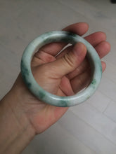 Load image into Gallery viewer, 60.7mm Certified Type A 100% Natural green/white jdeite Jade bangle AE57-4355